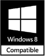 Windows 8 Compatible (32 & 64-bit)