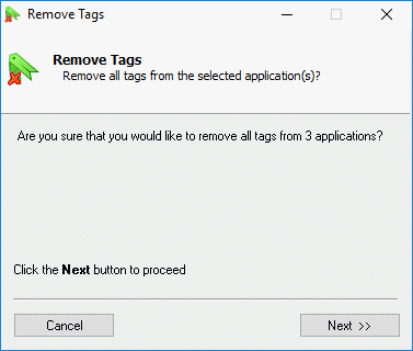 Remove All Tags from Multiple Services