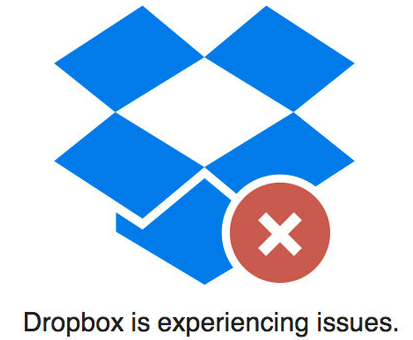 Dropbox is experiencing issues