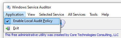 Enable Local Audit Policy settings