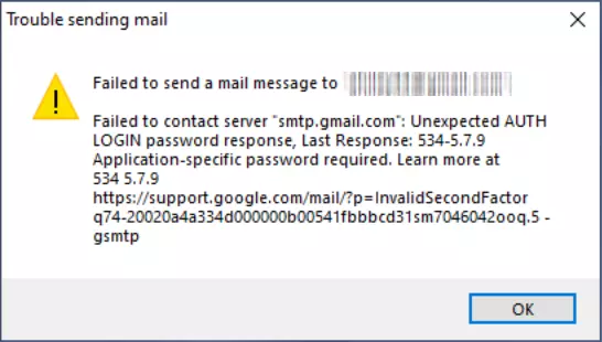 Gmail 2-Factor Authentication Error