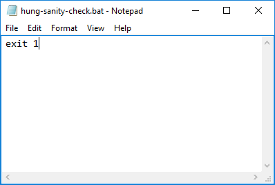 Create Sanity Check Batch File