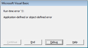 Visual Basic run-time dialog
