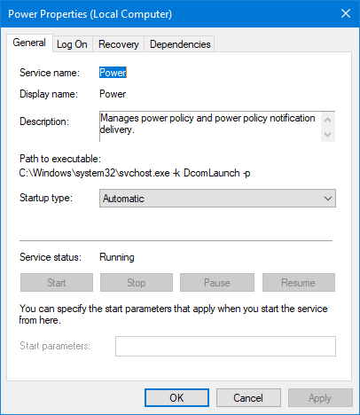 Power Windows Service