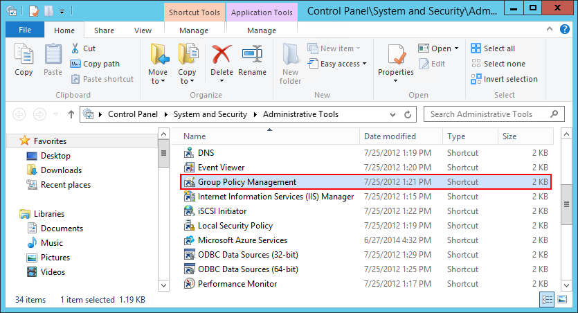Start Group Policy Management