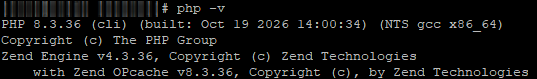 PHP is patched (click to enlarge) PHP is patched