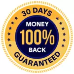 30-day, 100% money back guarantee