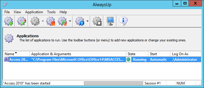 Access 2010 running as a Windows Service