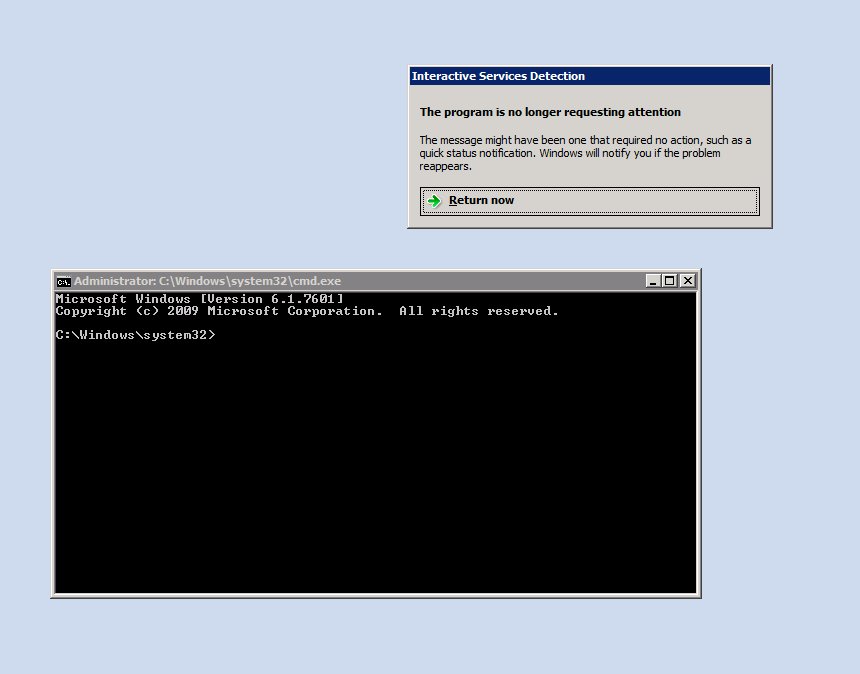 Command Prompt Windows Service: Running in Session 0
