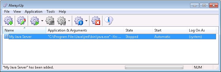 Java Windows Service: Created