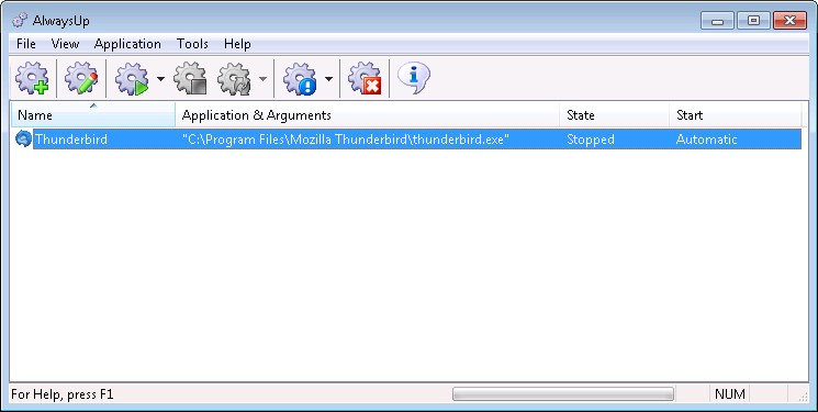 Thunderbird Windows Service: Created