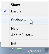 Open Buzof Options