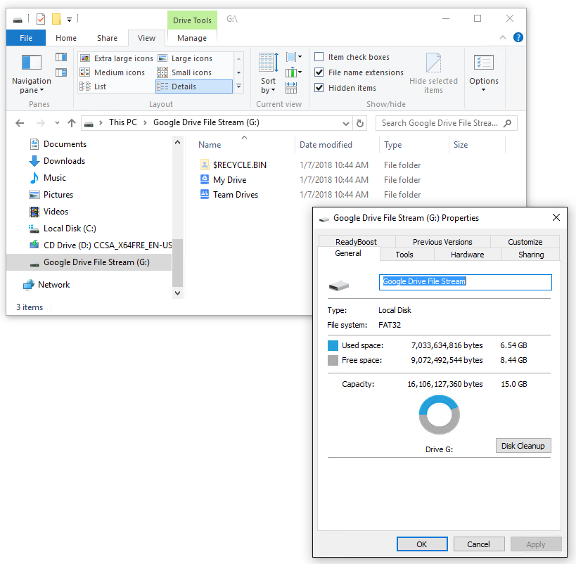 download drive file stream