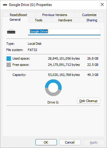 Google Drive for desktop: G Drive