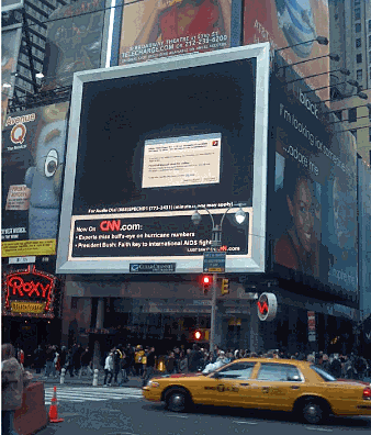 Kiosk Crash - Times Square