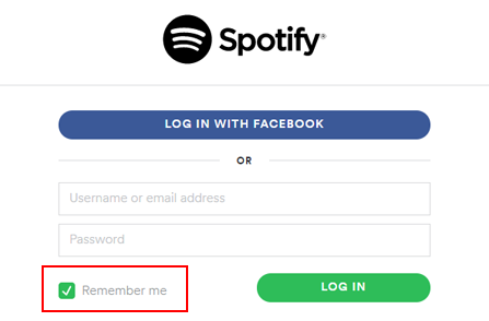 Spotify Install - Remember Me