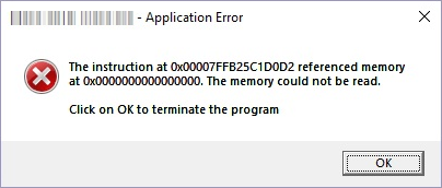 Application Error