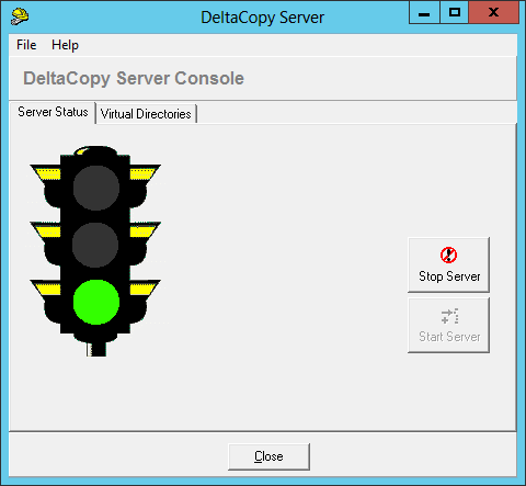 DeltaCopy Windows Service Console