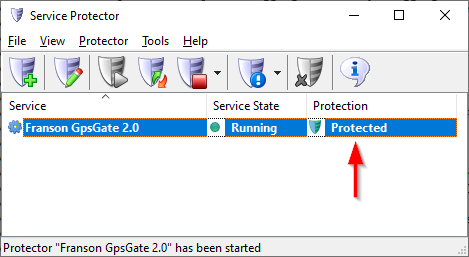 GpsGate Windows Service: Protected