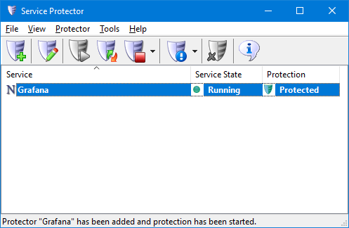 Grafana Windows Service: Protected