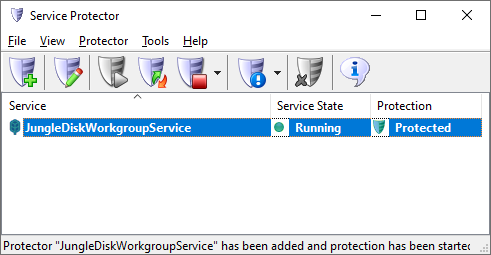 Jungle Disk Windows Service Protected