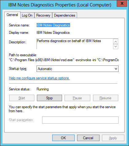 NSD installed as a Windows Service