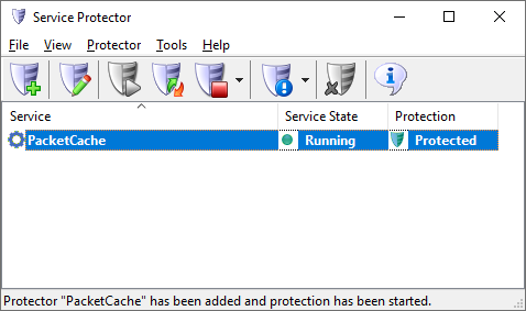 PacketCache Windows Service: Protected