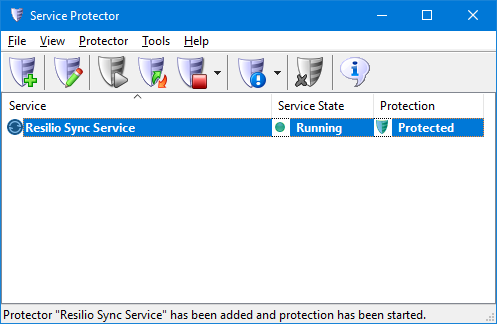 Resilio Sync Windows Service: Protected