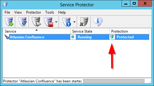 Confluence Windows Service: Protected