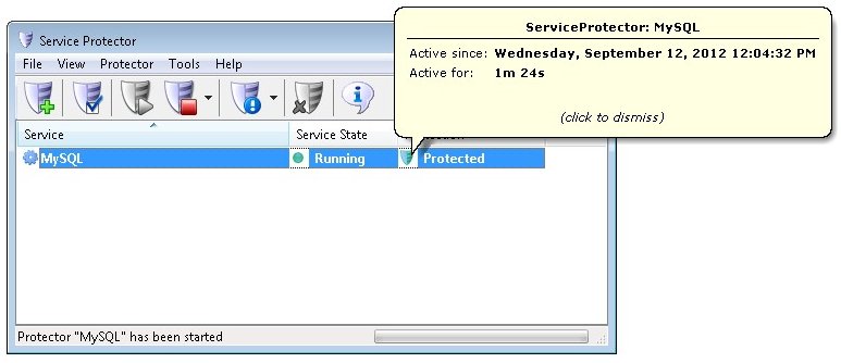 MySQL Windows Service: Running