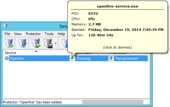 Openfire Windows Service: Created