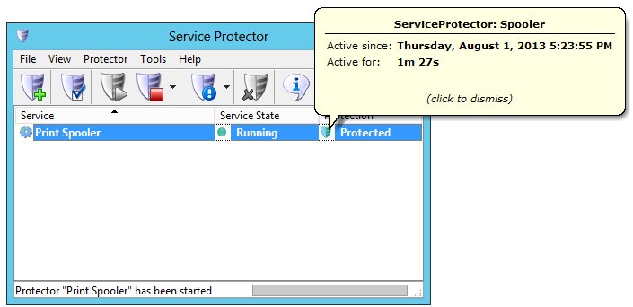 Print Spooler Windows Service: Protected