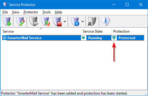 SmarterMail Windows Service: Created