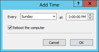 TeamViewer Windows Service: Scheduling a Restart