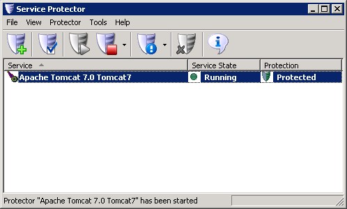 Tomcat Windows Service: Protected