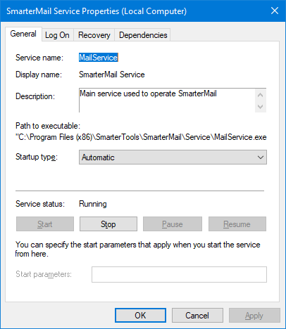 SmarterMail Windows Service