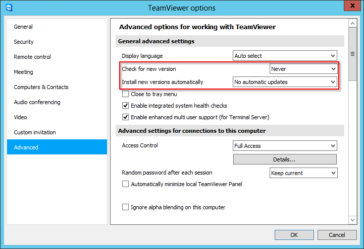 disable teamviewer outlook add in