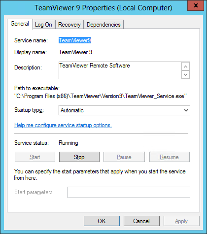 TeamViewer Windows Service