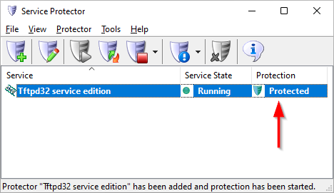 Tftpd64 Windows Service: Protected