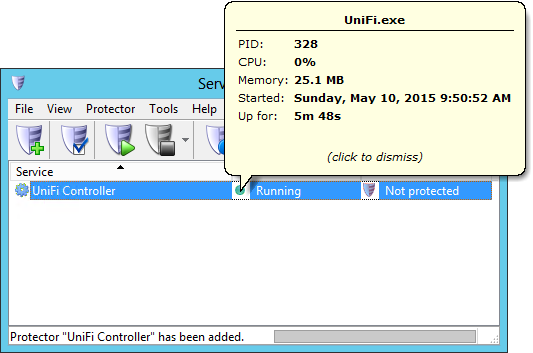 UniFi Controller Windows Service: Details