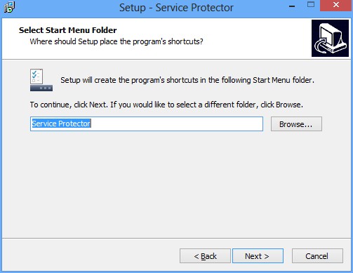 Install Service Protector: Start Menu Folder