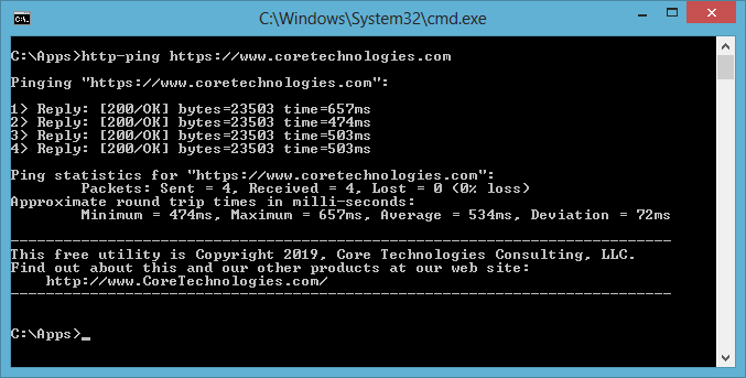 Http Ping A Free Utility To Probe Check Any Url Or Web Site From The Dos Command Prompt