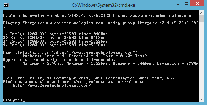 Http Ping A Free Utility To Probe Check Any Url Or Web Site From The Dos Command Prompt